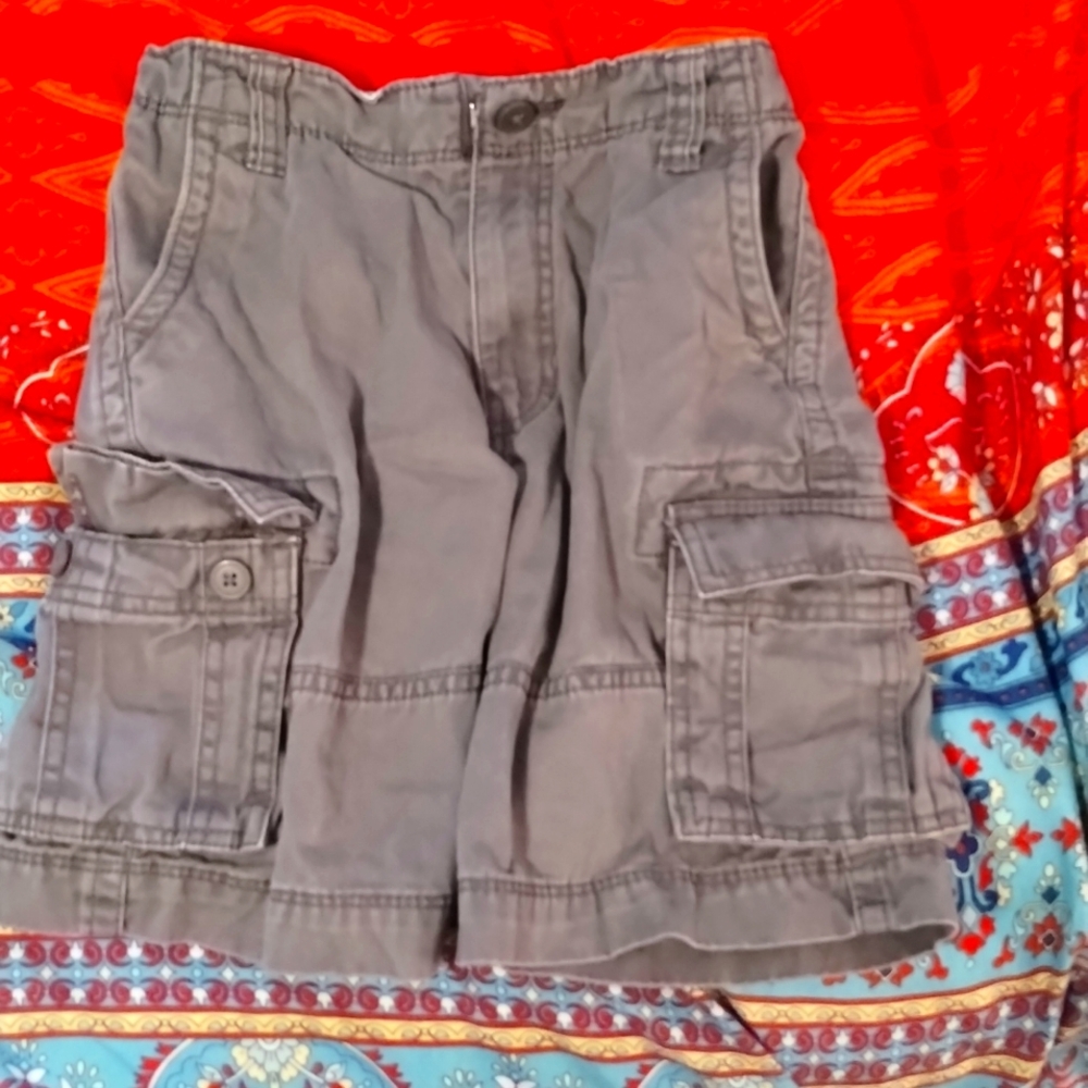 Falls Creek Size 7 Boys cargo shorts Gray
